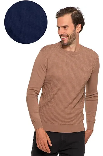 MORAJ MĘSKI SWETER KLASYCZNY Z WISKOZY ELEGANCKI OMS4500-004