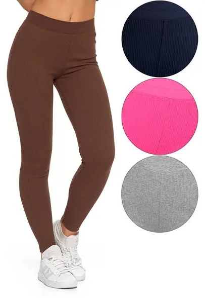 MORAJ LEGGINSY DAMSKIE Z SZEROKĄ GUMĄ W PASIE RDL2500-005