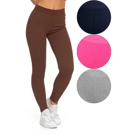MORAJ LEGGINSY DAMSKIE Z SZEROKĄ GUMĄ W PASIE RDL2500-005