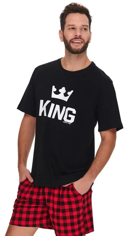DOCTOR-NAP PIŻAMA MĘSKA KING, KRÓTKIE SZORTY PMB.9952 - AW2020