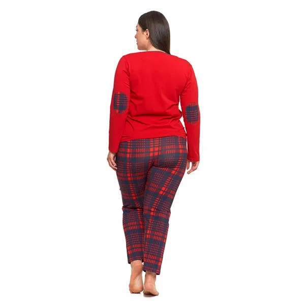 MORAJ PIŻAMA DAMSKA PDD5500-005 PLUS SIZE - AW2024/25