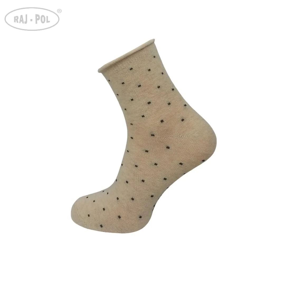 RAJ-POL SKARPETY DAMSKIE BEZUCISKOWE PATION D-2514B KROPKI 754274, 754281
