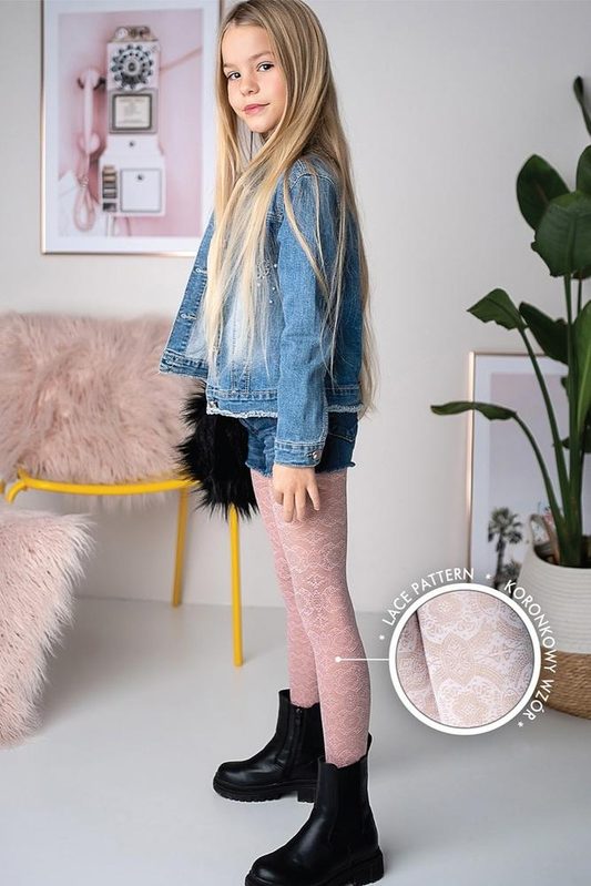 KNITTEX DZIEWCZĘCE RAJSTOPY WZORZYSTE CHARLOTTE DR2304 20 DEN