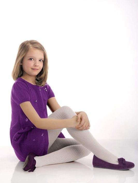 KNITTEX DR1417 - RAJSTOPY DZIEWCZĘCE WZORZYSTE MINI MINI, 40 DEN