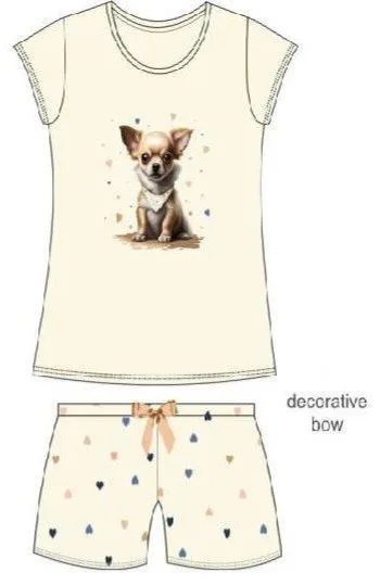 CORNETTE PIŻAMA GIRL KIDS KR 787/108 CHIHUAHUA