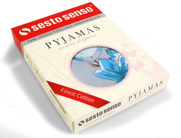 SESTO-SENSO PIŻAMA DAMSKA 2594/08 KRÓTKI RĘKAW SPODNIE 7/8
