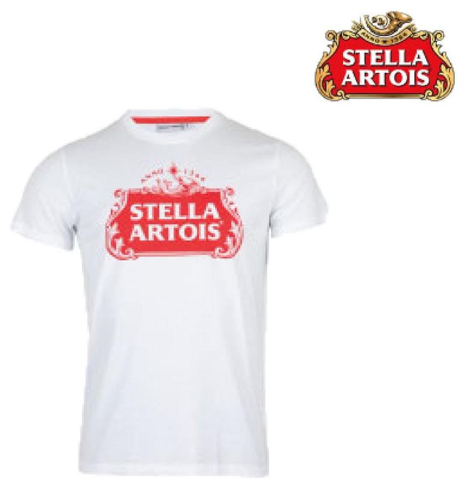 RAJ-POL T- SHIRT MĘSKI STELLA ARTOIS BIAŁY 116680, 116697, 116703, 117182, 117199