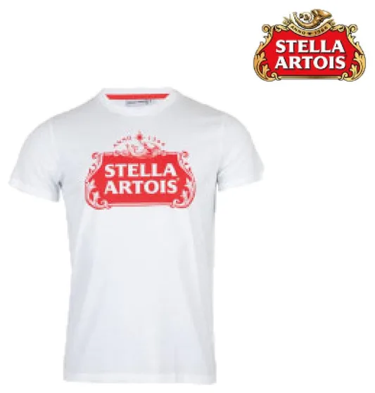 RAJ-POL T- SHIRT MĘSKI STELLA ARTOIS BIAŁY 116680, 116697, 116703, 117182, 117199
