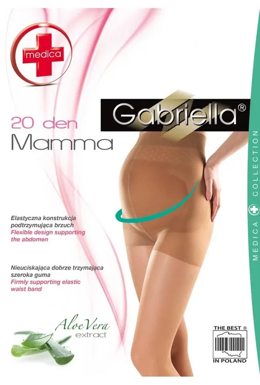 GABRIELLA RAJSTOPY CIĄŻOWE DAMSKIE MAMMA 20 DEN, GŁADKIE CODE 108