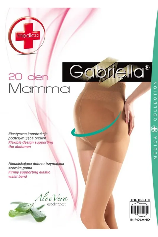 GABRIELLA RAJSTOPY CIĄŻOWE DAMSKIE MAMMA 20 DEN, GŁADKIE CODE 108