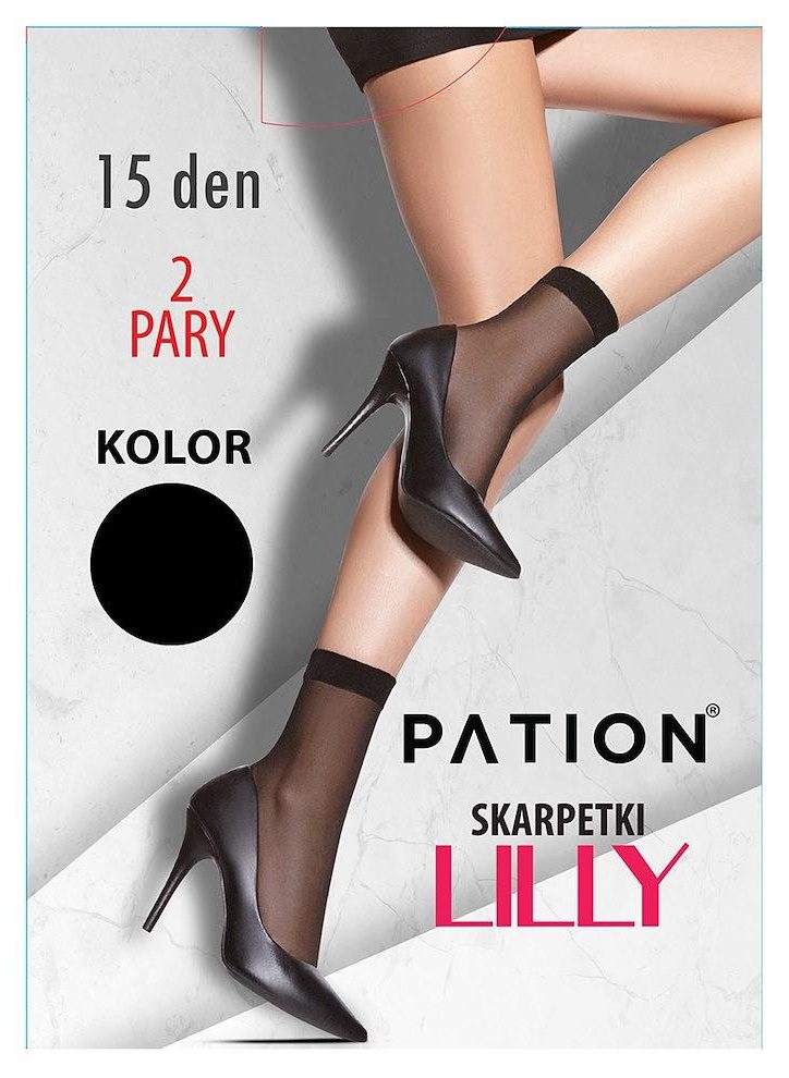RAJ-POL SKARPETKI PATION 15 DEN 2-PAK LILLY CZARNY 731725