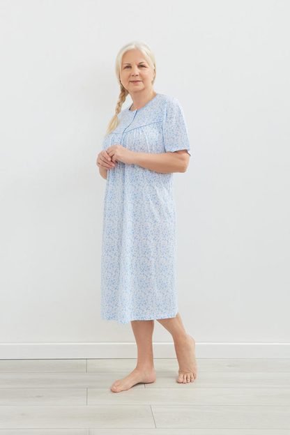 KOSZULA NOCNA DAMSKA BOGNA I 203 BIG 3XL-4XL KR/RĘKAW