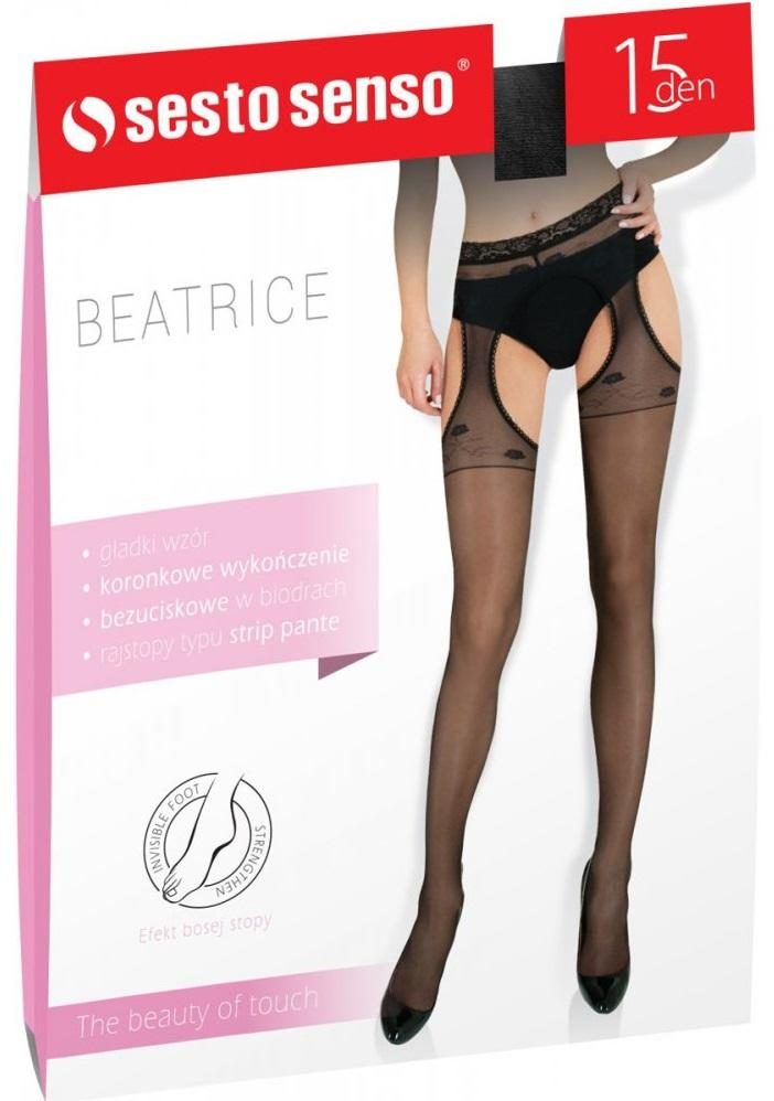 SESTO-SENSO RAJSTOPY STRIP PANTY BEATRICE P929 15 DEN