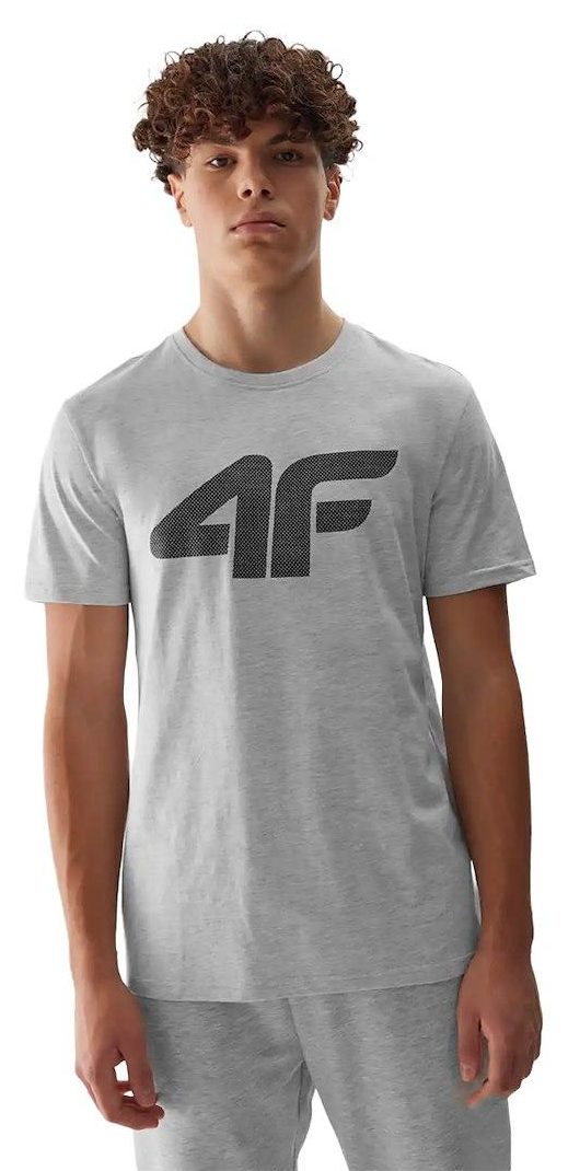 4F T-SHIRT MĘSKI M1155 J.SZARY ROZM.M 747108-1