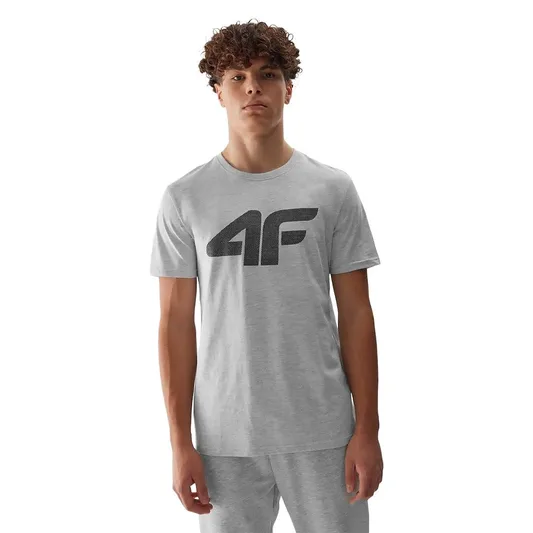 4F T-SHIRT MĘSKI M1155 J.SZARY ROZM.M 747108-1
