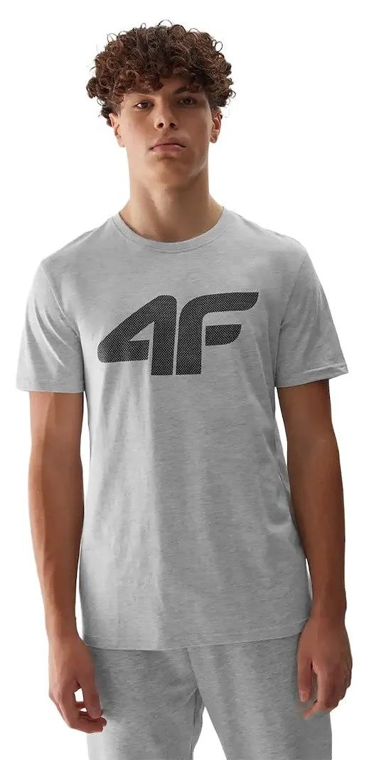 4F T-SHIRT MĘSKI M1155 J.SZARY ROZM.M 747108-1