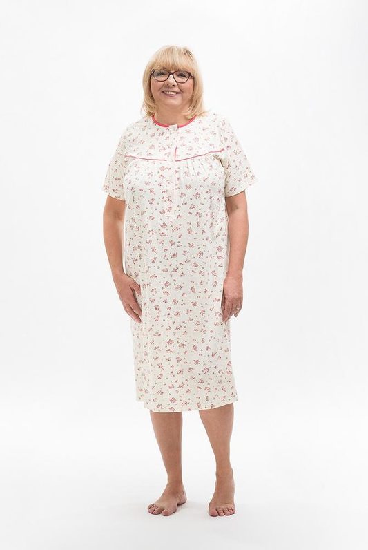 KOSZULA NOCNA DAMSKA BOGNA I 203 BIG 3XL-4XL KR/RĘKAW