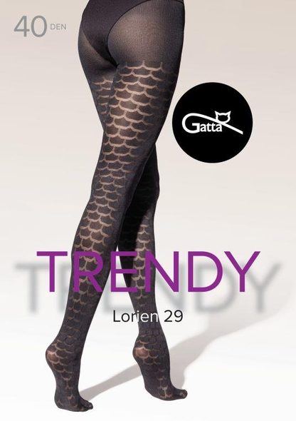 LORIEN 26, 27, 28, 29 - RAJSTOPY DAMSKIE WZORZYSTE 40 DEN - 000.198 - TRENDY AW25/26