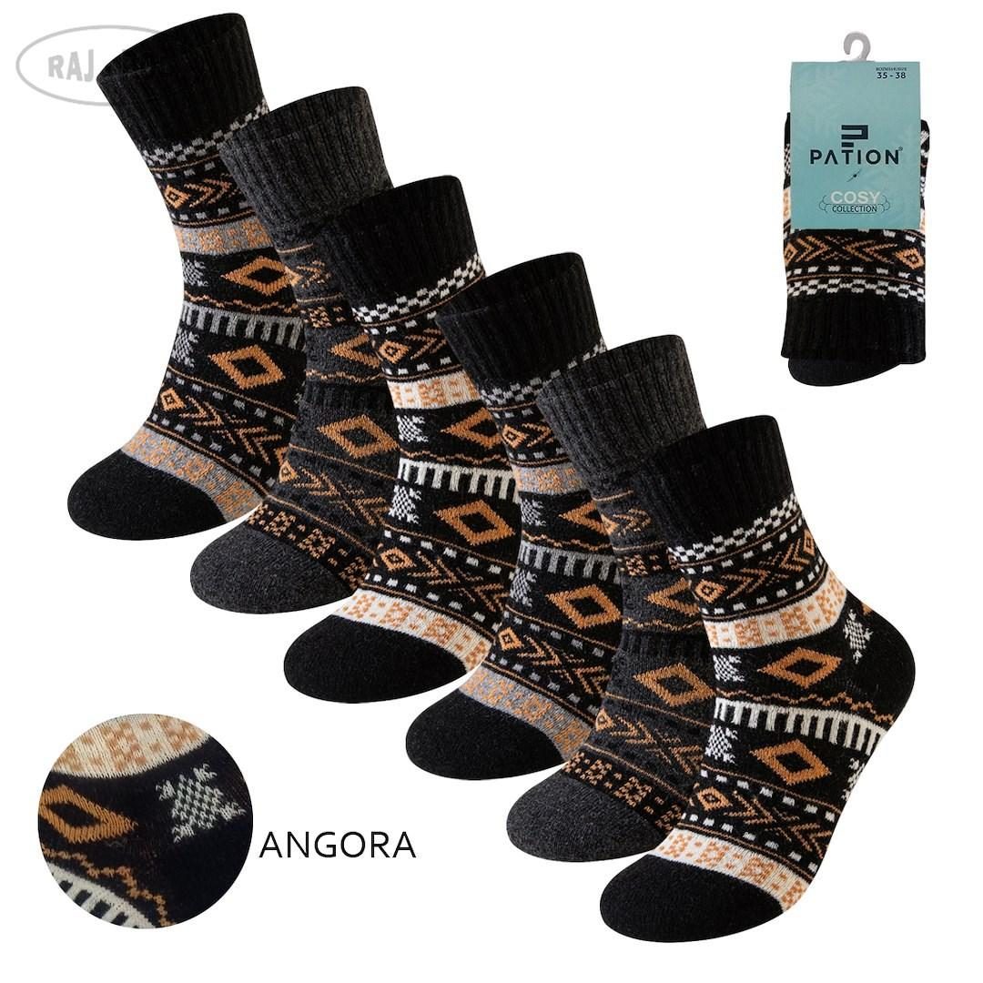 RAJ-POL SKARPETA DAMSKA ANGORA DESIGN W25-17 757060, 757077