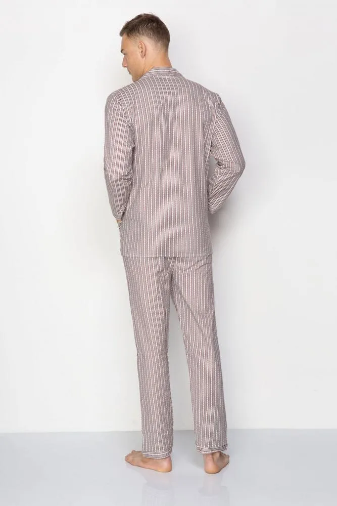 KUBA PIŻAMA MĘSKA FLANELA, ROZPINANA R.L-XXL