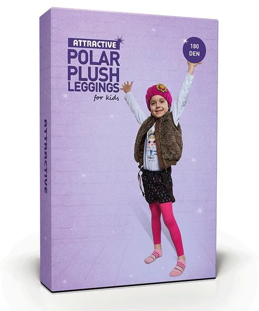 ATTRACTIVE KIDS POLAR PLUSH LEGGINSY kod KPL - LEGGINSY DZIEWCZĘCE 180 DEN