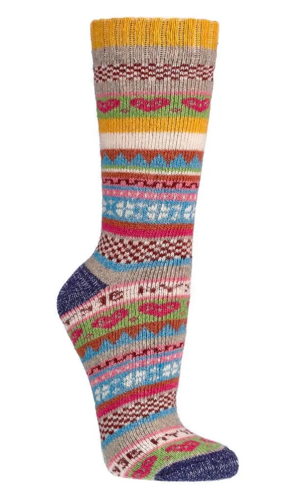 SKARPETKI WEŁNIANE SOCKS 4 FUN KOLOROWE CIEPŁE ART. W2199 ostatnie sztuki