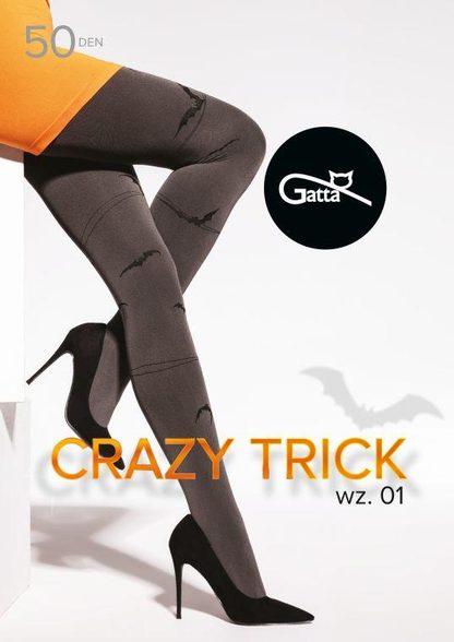 CRAZY TRICK 01, 02, 03, 04 - RAJSTOPY WZORZYSTE 40/50 DEN - 000.66Y