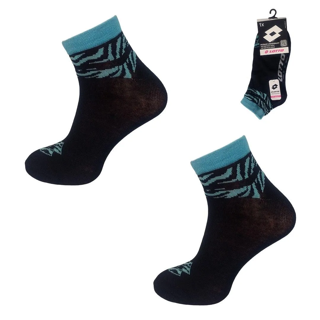 SKARPETA LOTTO QUAD_11ASSRT ONESIZE BLACK 5 1-PAK 491264