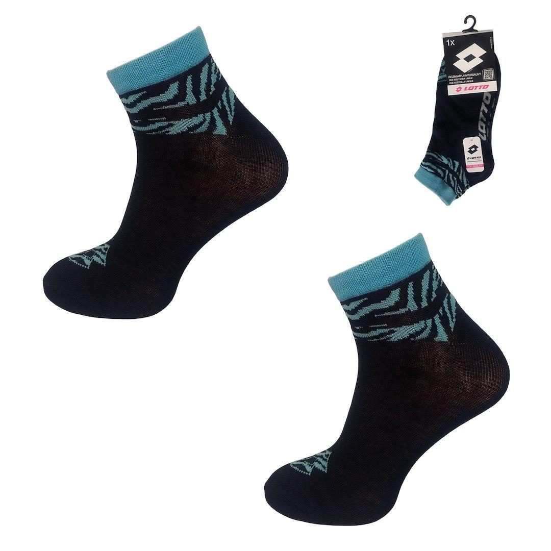 SKARPETA LOTTO QUAD_11ASSRT ONESIZE BLACK 5 1-PAK 491264