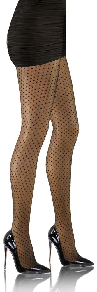 SESTO-SENSO RAJSTOPY W KROPKI FASHION F09 20 DEN