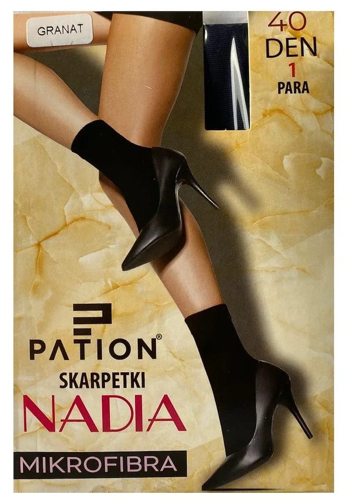 RAJ-POL SKARPETKI PATION MIKROFIBRA 40 DEN GRANAT 1-PAK 742370