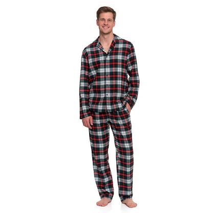 MORAJ PIŻAMA MĘSKA FLANELOWA  Z DŁUGIM RĘKAWEM PDM6700-002 AW25/26