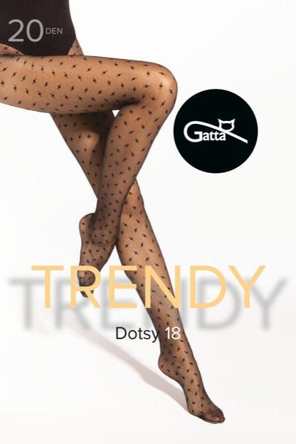 GATTA DOTSY 18 - RAJSTOPY DAMSKIE WZORZYSTE 20 DEN 000.664 - TRENDY 2025
