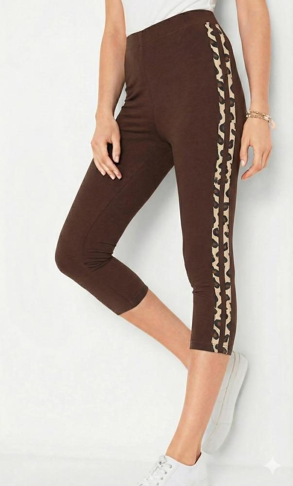 NOVITI LEGGINSY WZOROWANE LE009 3/4