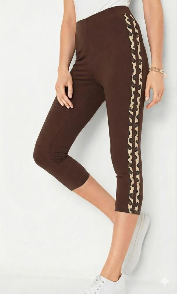 NOVITI LEGGINSY WZOROWANE LE009 3/4