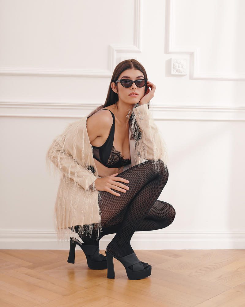 GABRIELLA TONIA - RAJSTOPY WZORZYSTE Z MIKROFIBRY 3D CODE 275 - AW2022