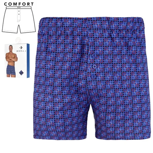 MORAJ BOKSERKI MĘSKIE LUŹNE ZE WZOREM GEOMETRYCZNY PLUS SIZE MBL850-011