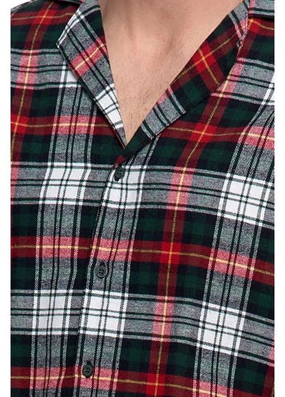 MORAJ PIŻAMA MĘSKA FLANELOWA  Z DŁUGIM RĘKAWEM PDM6700-002 AW25/26