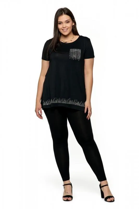 MORAJ LEGGINSY DAMSKIE Z WYSOKIM STANEM PLUS SIZE RDL1100-018B