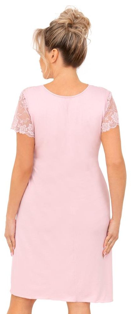 DONNA KOSZULKA DAMSKA NOCNA Z KORONKĄ - LIVIA PLUS SIZE