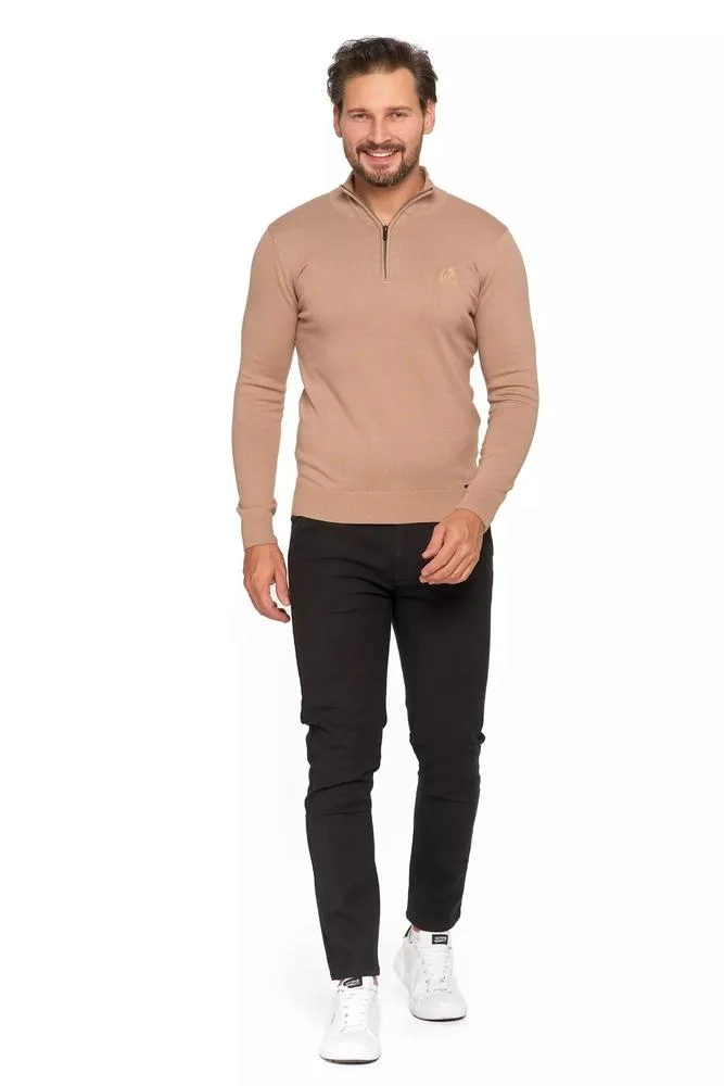 MORAJ MĘSKI SWETER ZE STÓJKĄ I ZAMKIEM OMS4300-002