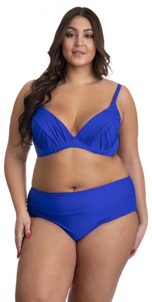 PRIMO DWUCZĘŚCIOWY KOSTIUM KĄPIELOWY WYSZCZUPLAJĄCY PLUS SIZE USZTYWNIANY BIUSTONOSZ I MAJTKI Z WYSOKIM STANEM 71