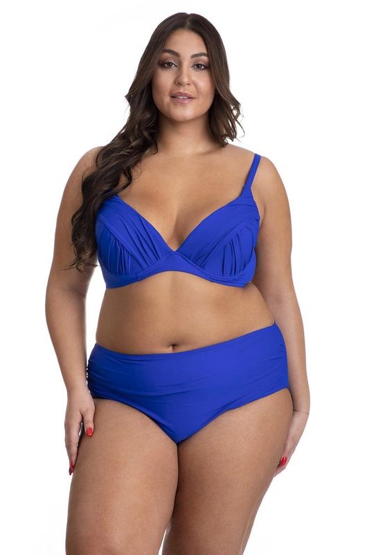 PRIMO DWUCZĘŚCIOWY KOSTIUM KĄPIELOWY WYSZCZUPLAJĄCY PLUS SIZE USZTYWNIANY BIUSTONOSZ I MAJTKI Z WYSOKIM STANEM 71
