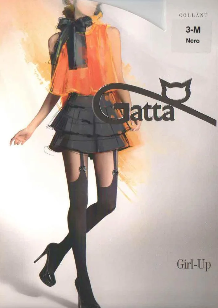 GATTA RAJSTOPY DAMSKIE WZORZYSTE, GIRL-UP