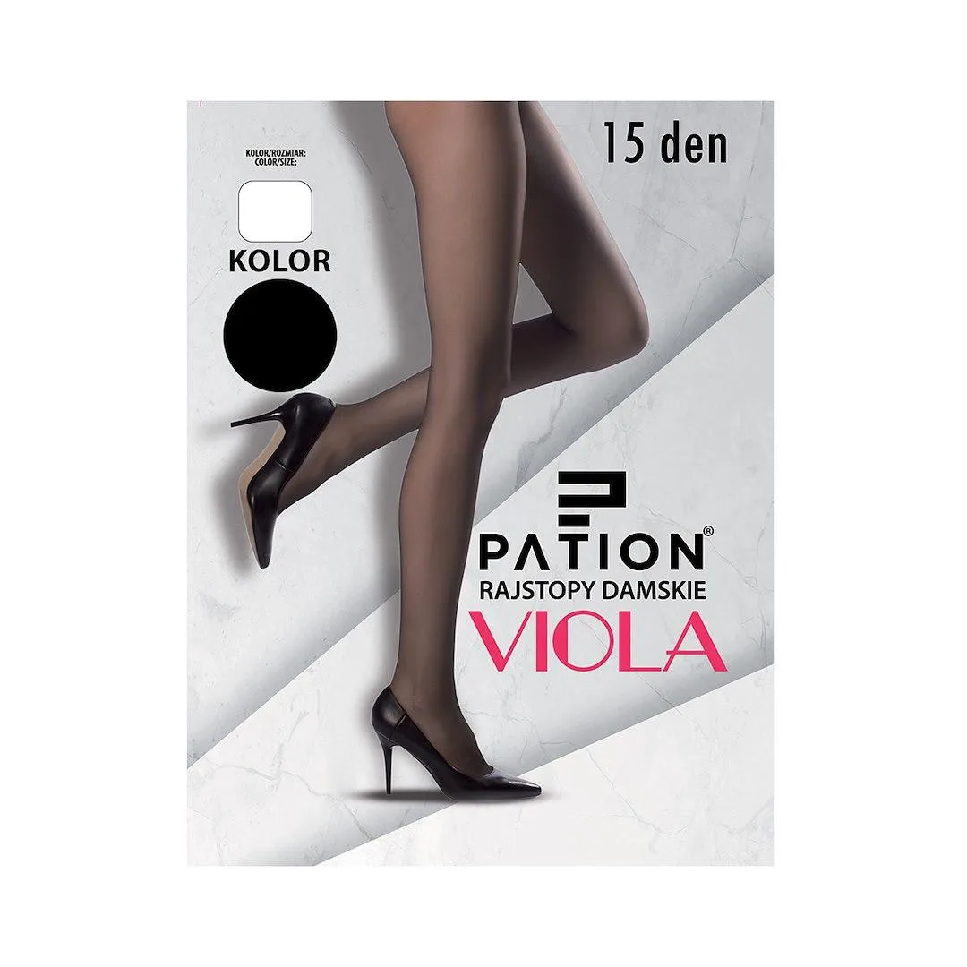RAJ-POL RAJSTOPY DAMSKIE 15 DEN VIOLA CZARNE IM 745791, 745807, 745814, 745821