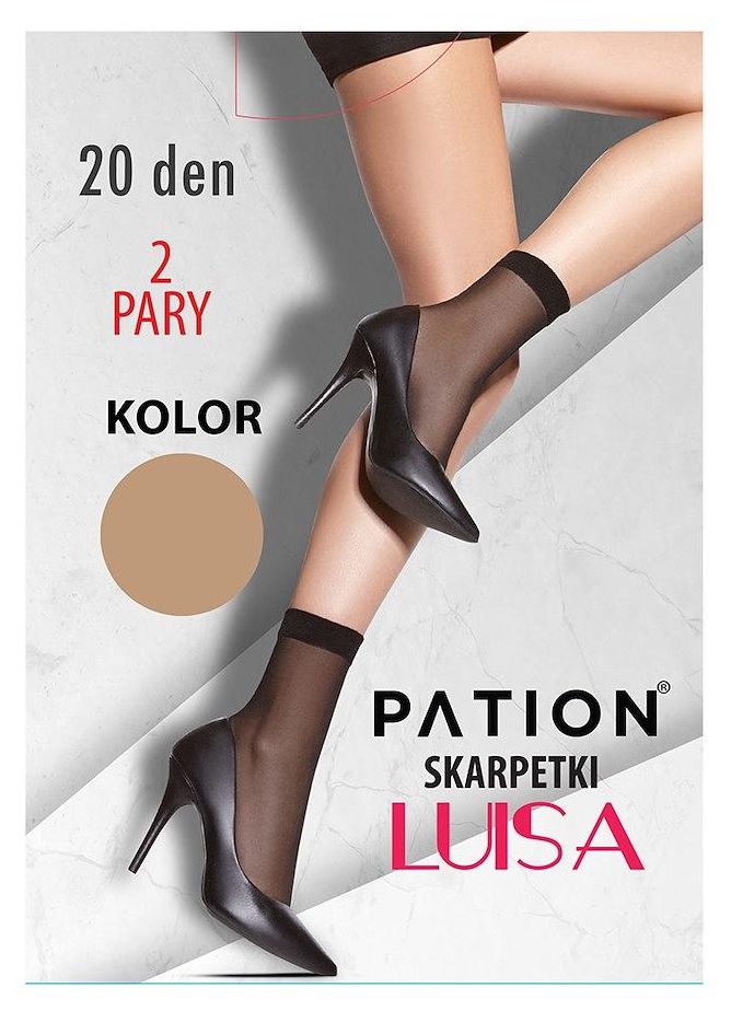SKARPETKI LUISA PATION 20 DEN 2-PAK LUISA BEŻ 731770