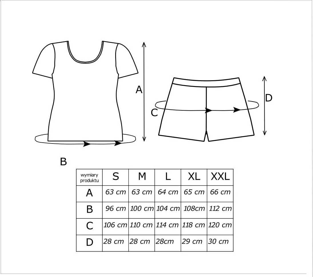 DONNA PIŻAMA CHERRY SHORT