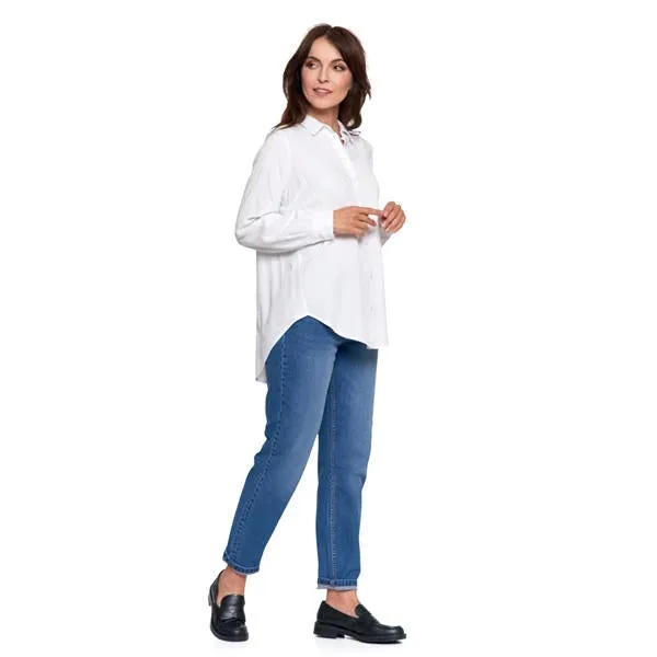 MORAJ KOSZULA DAMSKA OVERSIZE Z WYDŁUŻONYM TYŁEM OKD3500-001