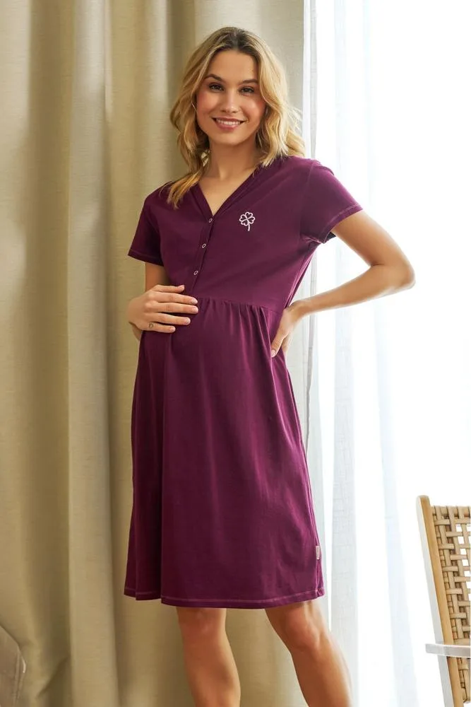 DOCTOR-NAP KOSZULA DAMSKA TCB.5336 BURGUNDY WL26