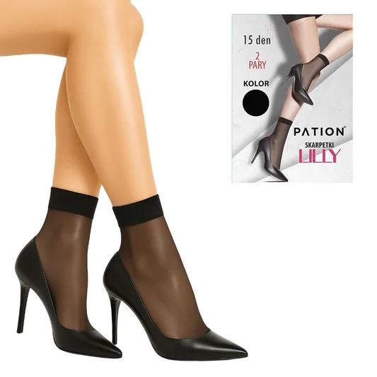 RAJ-POL SKARPETKI PATION 15 DEN 2-PAK LILLY CZARNY 731725